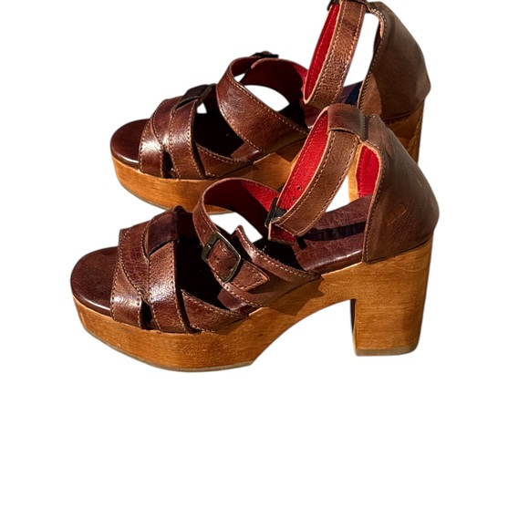 Bed Stu Alba Leather Heeled Sandal Size 7.5 - Picture 5 of 16